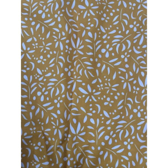 Rip Skirt Yellow & White Print Wrap Skirt Size Medium - Picture 2 of 7